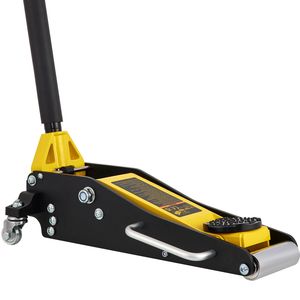 Martinetto idraulico da officina in alluminio e acciaio da 3 tonnellate con doppi pistoni e pompa a sollevamento rapido - Product Image 1