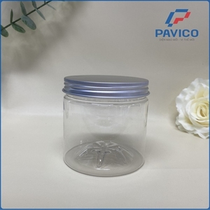 Tapas de rosca cosméticas redondas con impresión por transferencia térmica, 80 ml, color personalizado, PET 89H500, tarros de plástico Pavico de Vietnam - Product Image 1