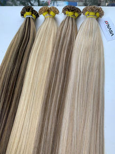 Produits spéciaux Fournisseur en gros Extension de cheveux à la kératine du Vietnam Pointe plate Cheveux bruts droits Prix de gros Couleurs de piano Pas cher - Product Image 5