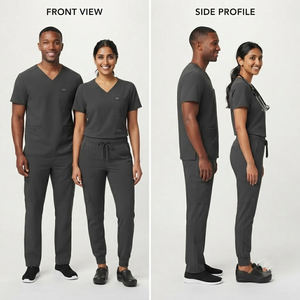 Conjunto de Uniforme Médico Personalizado Unisex de 2 Piezas, Pantalones de Enfermera, Uniformes con Cuello en V - Product Image 3