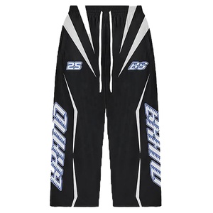 Conjunto deportivo unisex de nailon con estampado reflectante, cortavientos, transpirable, con cremallera completa, conjunto de jogger, conjunto de ropa urbana personalizada. - Product Image 4