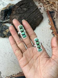 Handmade Kingman Turquoise <b>Adjustable</b> <b>Ring</b> Sterling Silver Southwestern Boho Statement Jewelry Artisan Gemstone Gift for Her - Product Image 5