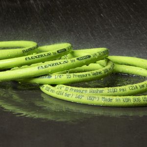 1/4 il tubo dell'idropulitrice ZillaGreen. X 25 Ft. con raccordi 3100 PSI M22 per la pulizia - Product Image 2