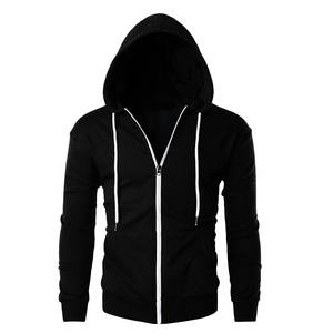Sudadera con Capucha de Felpa de Algodón Grueso de Alta Calidad para Hombre, Diseño con Cremallera, Estampado Informal para Invierno y Otoño - Product Image 1