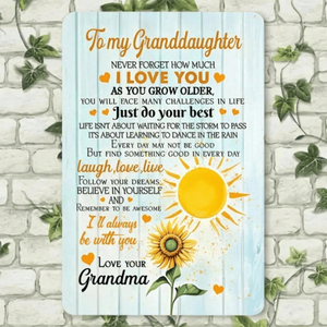 CIFbuy Targa in Alluminio Vintage Rustica 8x12 Pollici Girasole per Giardino e Prato TikTok per Servizio Ritiro Temu - Product Image 6