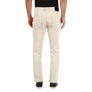 Jean classique coupe droite pour homme, bleu foncé, décontracté chic, en denim, coupe standard, respirant, pantalon masculin - Product Image 3