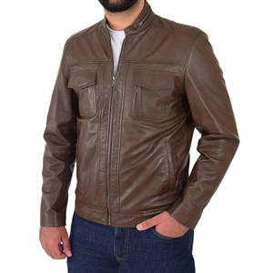 Premium Quality <b>Genuine</b> <b>Leather</b> <b>Jacket</b> for Men 2026 New Style <b>Leather</b> <b>Jacket</b> for Wholesale Supply - Product Image 4