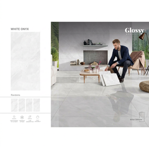 Prix usine carreaux de marbre 600*1200MM à l'intérieur mat émaillé gris blanc carreaux de sol en porcelaine antisalissure faible absorption d'eau - Product Image 6