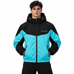 Veste coupe-vent personnalisée pour homme, écologique, en polyester et coton, légère, streetwear, tissu avec logo, mode décontractée - Product Image 5