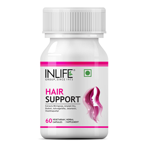 Cápsulas Herbales para el Cuidado del Cabello con Bhringraj y Amla, Fórmula a Base de Plantas, Cápsulas de Nutrición Diaria para el Cabello, Apoyo para la Rutina Capilar, Vegetarianas - Product Image 1