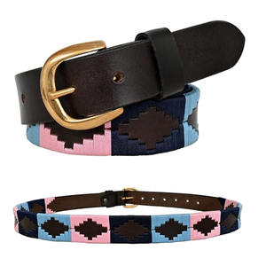 Nouvelle ceinture polo en cuir de vachette western 2026 avec boucle en cuivre, logo personnalisé et mors de cheval – Haute qualité, personnalisable - Product Image 1