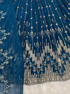 Traje Formal Estilo Indio-Pakistaní, Diseño Étnico Moderno, Adornado, Dupatta de 3.10m, Shalwar Kameez, Buttar, Georgette, Salwar Interior - Product Image 6