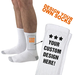 Bulk <b>Socks</b> Men Custom Logo Cotton Crew <b>Socks</b> Athletic Sports Wholesale Supplier - Product Image 6