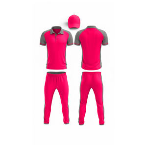 Ensemble de maillots de cricket personnalisés imprimés par sublimation |   Tenue complète d'équipe de cricket pour hommes, femmes et jeunes : polo et pantalon - Product Image 6
