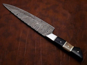 Couteau de chef en acier Damas LEGACY BLADES de qualité supérieure, manche en bois, couteau de cuisine professionnel, usine OEM ODM - Product Image 4