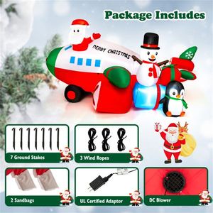 9 Feet Outdoor Inflatable Santa Claus Festive Christmas Yard Decoration - Product Image 2