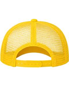 Gorra Trucker Amarilla Brillante con Malla Trasera, Ajustable, Transpirable, de Poliéster, con Espuma Frontal, Logotipo Personalizado, Gorra de Béisbol Lisa - Product Image 4