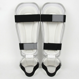 Protège-tibias en cuir de qualité supérieure pour adultes, équipement d'entraînement MMA, protection du cou-de-pied pour la boxe et le combat, vente en gros - Product Image 2