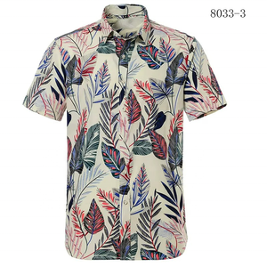 Chemise hawaïenne à manches courtes pour homme, impression par sublimation, design OEM, impression numérique personnalisée, pour l'été et la plage - Product Image 1