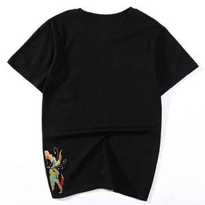 Custom Urban Streetwear Tee With Embroidery <b>Logo</b> High Quality Fashion Embroidered Tee Export Quality Wholesale - Product Image 3