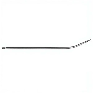 Aiguille de Redon 19,5 cm / 7-3/4 pouces, 18 Charr, pointe de lancette légèrement courbée, extrémité filetée, instrument médical chirurgical - Product Image 3