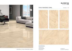 Azulejos de Porcelana Pulida de Gran Formato 600x1200mm, Azulejos de Superficie Premium para Uso en Construcción y Diseño de Interiores - Product Image 4