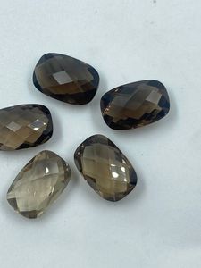 Natural Smoky Quartz <b>Cushion</b> Shape 18.05Carat 8x15MM High Quality Smoky Brown <b>Colour</b> for Jewelry Making - Product Image 3