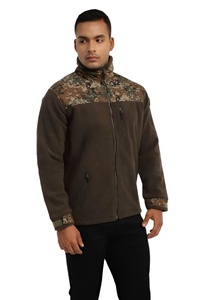 Veste de camouflage à séchage rapide respirante et durable à la mode unisexe avec fermeture à glissière complète et tissu polaire pour le trekking - Product Image 4