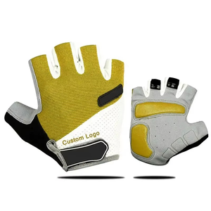 Guantes Deportivos Unisex Baratos, Medios Dedos, Acolchados en la Palma, Recubiertos de Poliuretano, Transpirables, Resistentes al Desgaste, con Cierre de Velcro - Product Image 2
