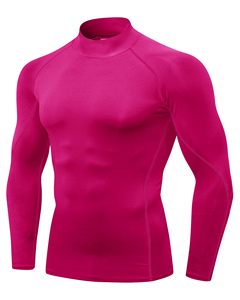Rash Guard For Gym Training <b>Men</b> MMA Rash Guard Compression Shirt <b>Turtle</b> <b>Neck</b> Long Sleeve Athletic Base Layer Running Cycling Top - Product Image 1