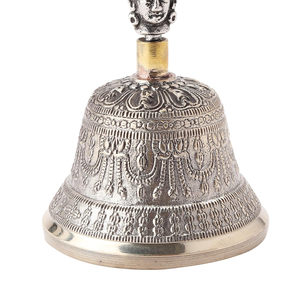 Campanas Religiosas Bajra de Bronce Antiguo Hechas a Mano, Campana Budista para Oración, Meditación en Templos y Decoración Espiritual - Product Image 3