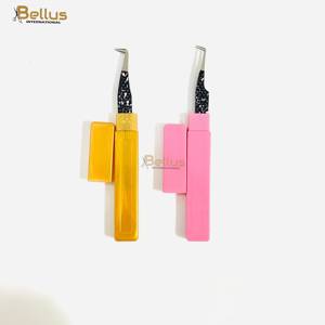 Pinzas de Precisión Nano Grip para Pestañas 45 °   90 °   Herramienta para Pestañas de Acero Inoxidable Rosa y Amarillo OEM - Product Image 1
