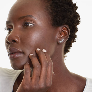 Boucles d'oreilles clous en argent 925 avec diamants Moissanite, taille ronde, éclat brillant, style élégant et intemporel, bijoux fins, cadeau d'anniversaire - Product Image 2