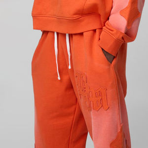 Sudadera con Capucha de Forro Polar Vintage para Hombre, 100% Algodón, de Alta Calidad, Gruesa, con Apliques Cruzados Bordados y Efecto Lavado, Ideal para Invierno - Product Image 6