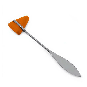 Marteau de réflexes neurologique Orange de 7,5 pouces, instrument médical chirurgical en acier inoxydable de qualité allemande pour diagnostic neurologique - Product Image 3