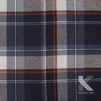Tela de Franela a Cuadros de Algodón Ecológico, 200 GSM, Tejido Twill Elástico para Camisas y Blusas de Niñas y Niños