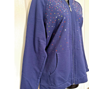 Sweat-shirt d'hiver confortable et respirant pour femme 2026, doublé, orné de strass scintillants, à manches longues, personnalisable, style décontracté et tendance - Product Image 5