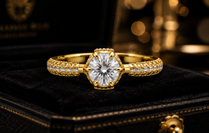 Rose Gold Plated 925 Sterling <b>Silver</b> Pear Cut <b>Solitaire</b> <b>Ring</b> Moissanite Accented Band Luxury Engagement <b>Ring</b> for Her - Product Image 3