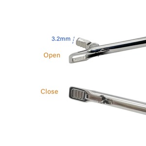 Pinza para tendones y punzón de menisco tipo cesta, recta de 0 grados, para artroscopia (izquierda/derecha), instrumento de acero inoxidable reutilizable y autoclavable C - Product Image 2