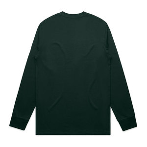 Chemise à manches longues de première qualité, coupe ample, en coton peigné, avec double couture, style basique et élégant - Product Image 4