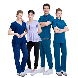 Ensembles de blouses médicales à prix avantageux, uniformes d'infirmière, tenues de soins extensibles personnalisables avec logo - Faible MOQ / Échantillon gratuit - Product Image 3