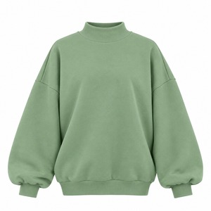 Sudadera extragrande con cuello simulado para mujer, jersey de manga larga, ropa informal para el día a día, material suave y cómodo, ajuste relajado - Product Image 1