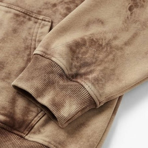 Conjunto de Ropa Urbana Casual para Hombre, Chaqueta con Capucha y Cremallera Completa con Lavado Ácido y Pantalones Jogger Ajustados a Juego - Product Image 3