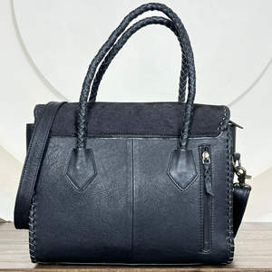 Sac fourre-tout de luxe en cuir de vachette vintage clouté et orné de pierres turquoise, grande capacité, sac à bandoulière de voyage pour femmes - Product Image 6