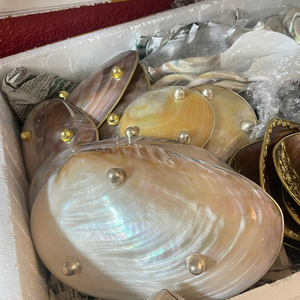 Verre en coquillage vietnamien lisse 2026 pour paniers-cadeaux élégants, décoration, plateaux de bienvenue de luxe pour hôtels, approvisionnement 99 Gold Data - Product Image 3