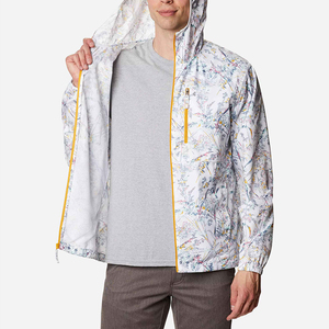 Winter <b>Men</b> Standard <b>Lightweight</b> <b>Breathable</b> Windbreaker <b>Jacket</b> <b>Waterproof</b> Windproof Stand Collar Knitted Quick Dry Outdoor Front - Product Image 4