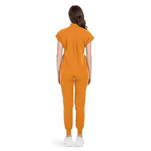 Unisex Classic Cotton <b>Scrub</b> <b>Sets</b> with Jersey Fabric Needle Detection Professional Medical Nurse Uniform for Hospital Use - Product Image 3