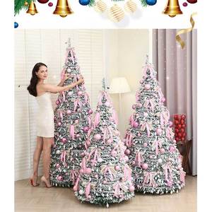 Ornamen Bola Natal Kustom PVC Indoor 180cm Pohon Natal Artifisial LED Outdoor Mewah Berlampu Dekorasi - Product Image 2