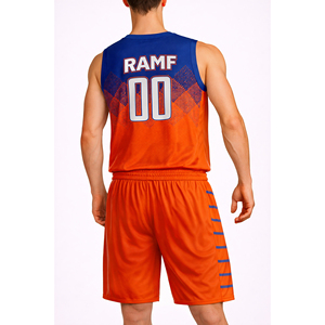 Camiseta de Baloncesto de Poliéster Sólido de Alta Calidad para Hombre, para Pedidos al por Mayor, Conjunto de Uniforme de Baloncesto Personalizado, Ropa de Entrenamiento sin Mangas - Product Image 2