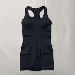 Combinaison de yoga sans coutures pour femmes, coupe dos nu, short de sport une pièce, tenue d'entraînement, vêtements de sport d'été pour femmes - Product Image 5